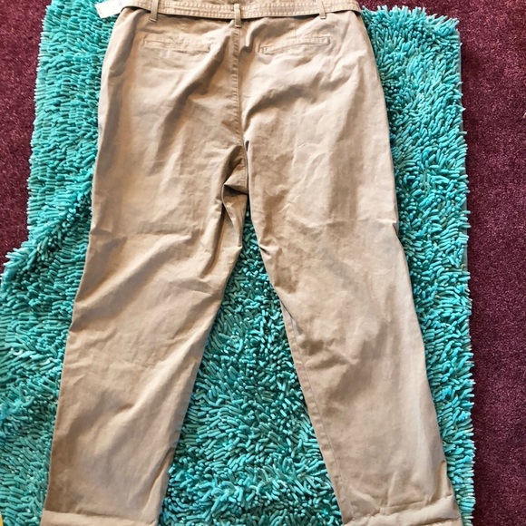 Gap Pants size 16 khaki soft tie belt - Picture 5 of 5